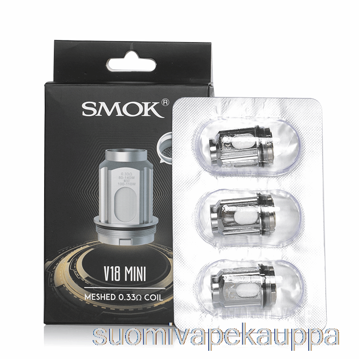 Vape Nesteet Smok Tfv18 Mini Vaihtokelat 0,33 Ohm Tfv18 Mini Mesh Kelat